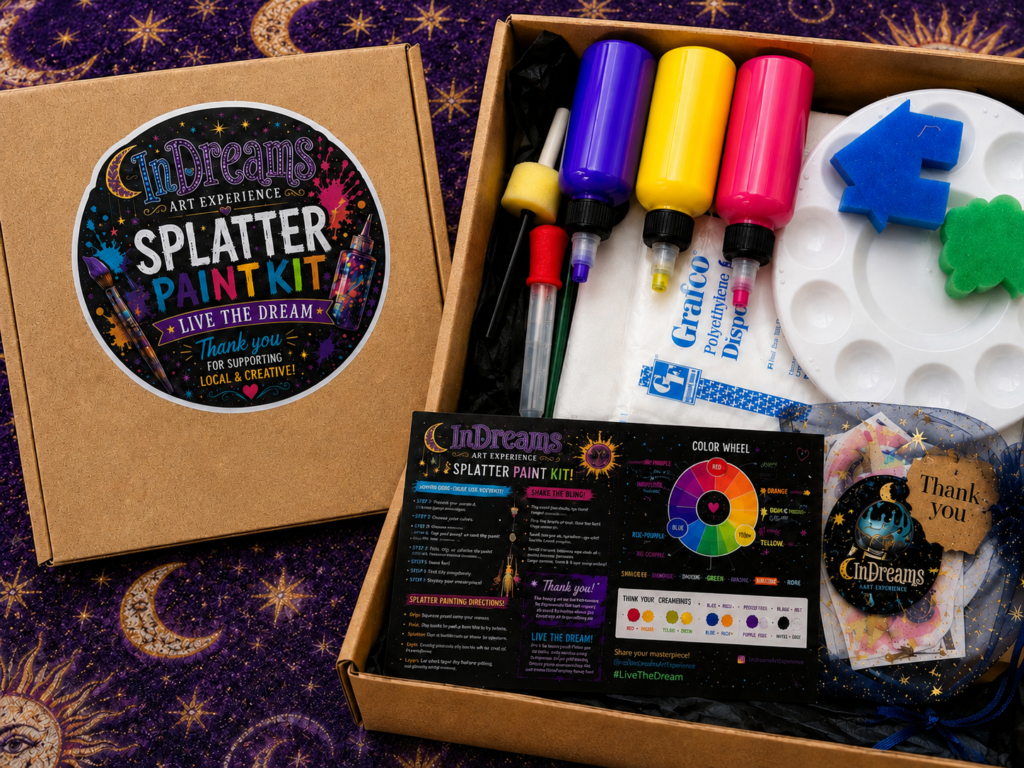 In Dreams Take-Home Splatter Paint Kit