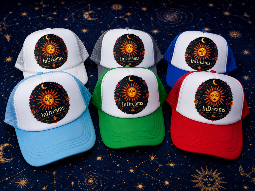 In Dreams Art Experience Logo Hats