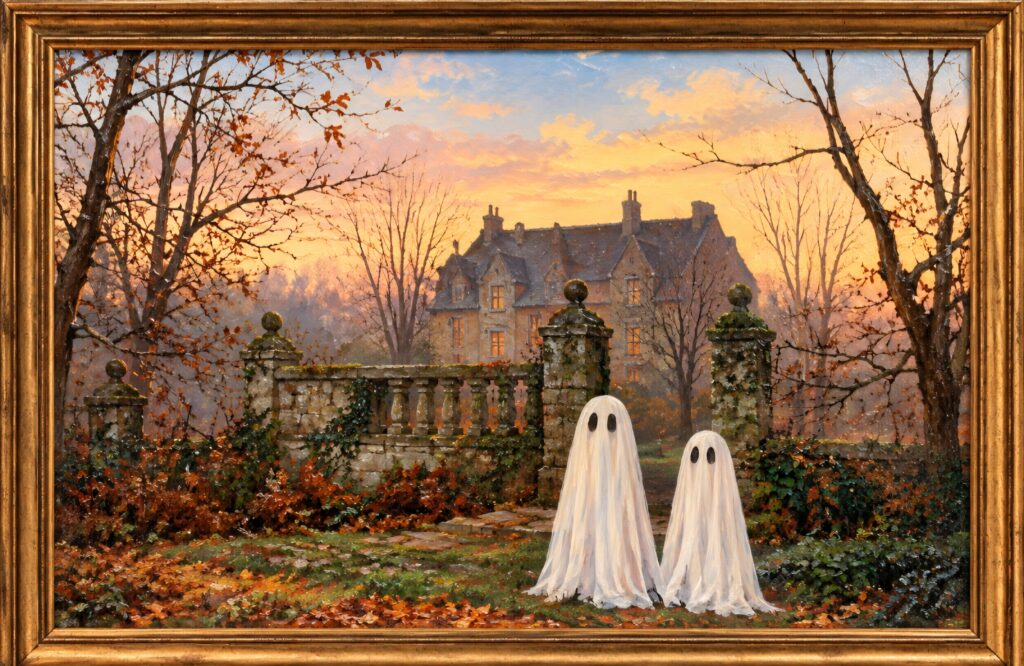Add a Ghost to a Vintage Painting