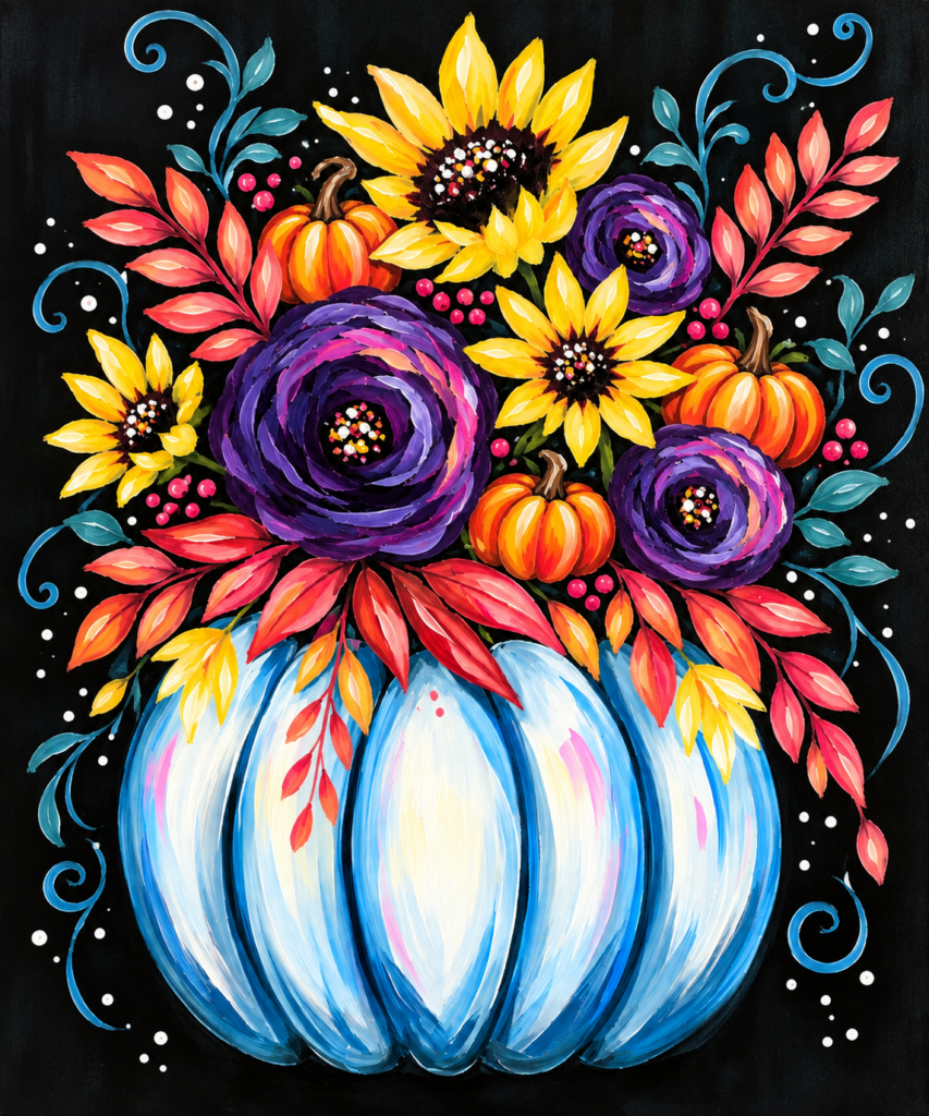 Fall Sip and Paint Canvas